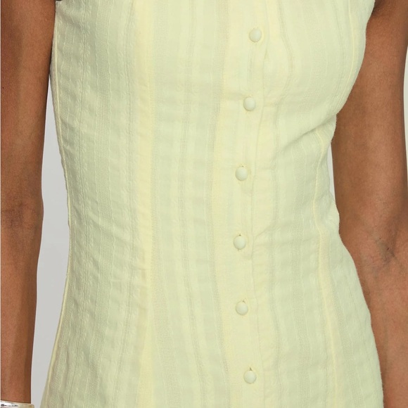 Mimsie Embroidered Mini Dress Lemon - Picture 6 of 13